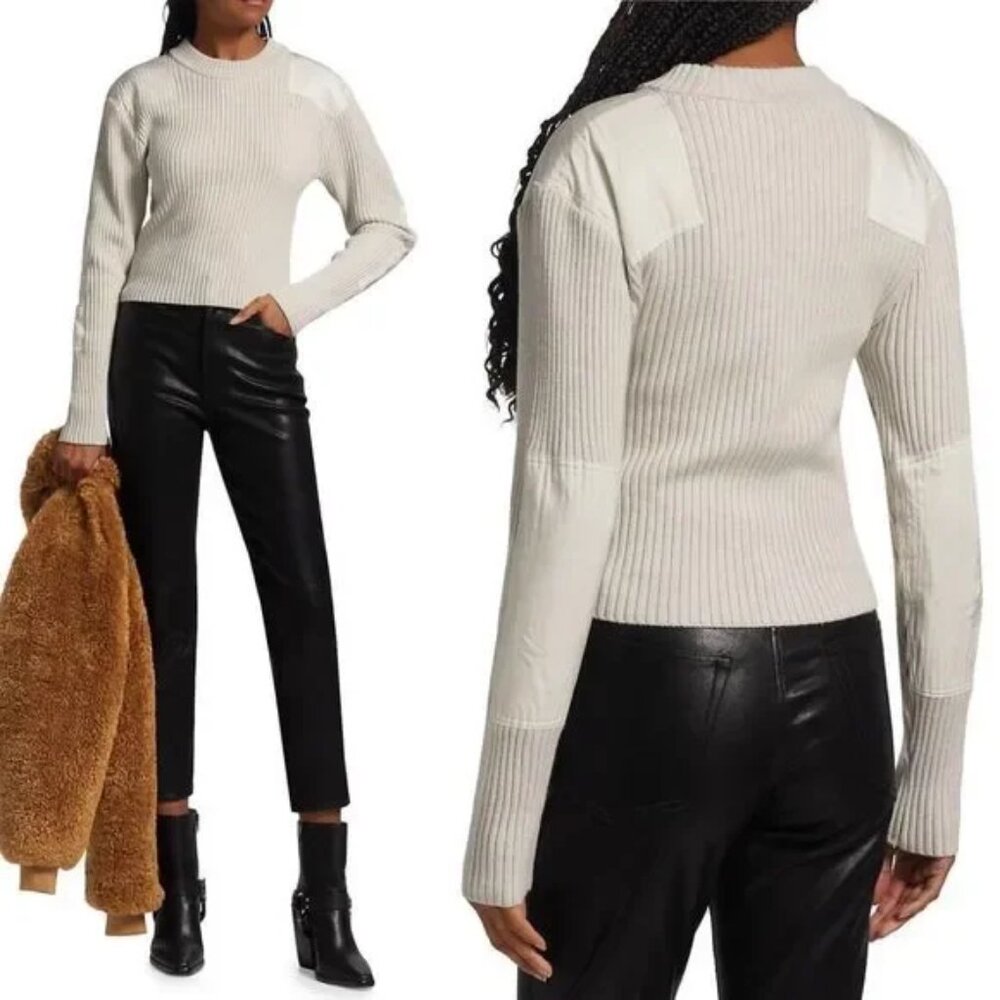 NEW RAG & BONE nikole long sleeve sweater NWT Light Grey